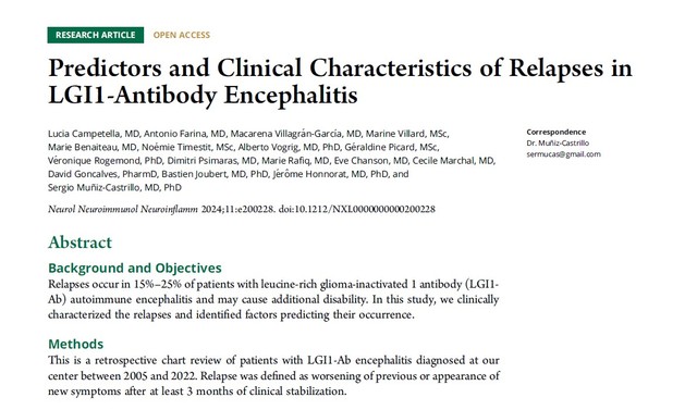May 2024 - Article: Predictors and Clinical Characteristics...